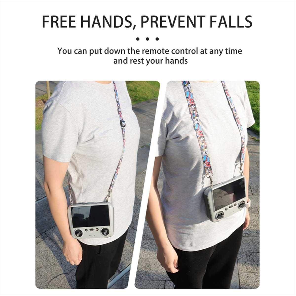 [T81C] حبل تعليق للطائرة بدون  - مراجعة Drone Neck Strap وسعره